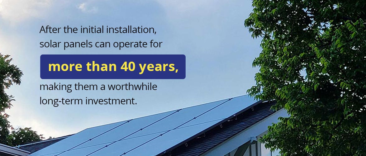 operate solar panels for more than 40 years